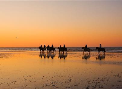 horseback riding on the beaches of st hilaire de riez - CAMPING*** Les Sirènes